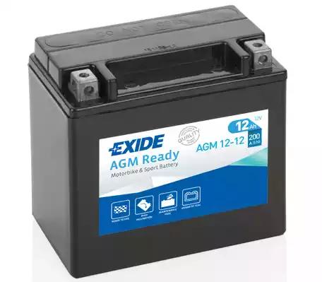 Стартерная аккумуляторная батарея EXIDE AGM12-12 - Фото #2