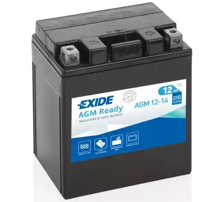 Стартерная аккумуляторная батарея EXIDE AGM12-14 - Фото #1