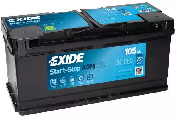 Стартерная аккумуляторная батарея EXIDE EK1050 - Фото #1