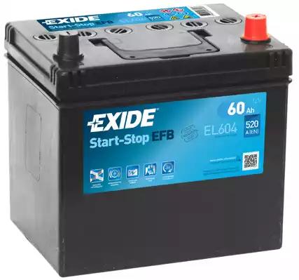 Стартерная аккумуляторная батарея EXIDE EL604 - Фото #1