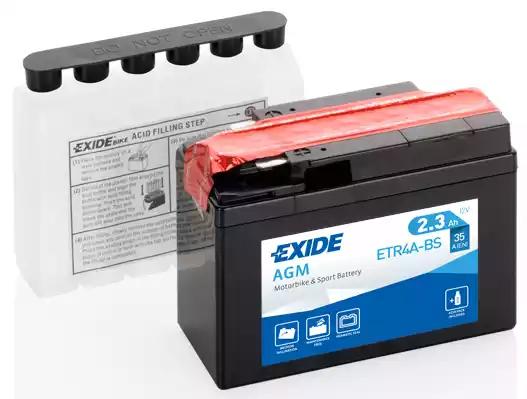 Стартерна акумуляторна батарея | Стартерна акумуляторна батарея EXIDE ETR4A-BS - Фото #2