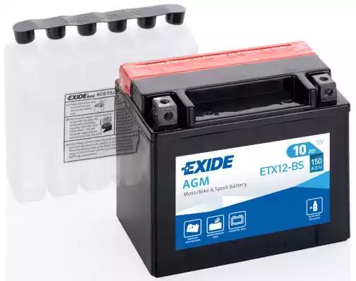 Стартерна акумуляторна батарея | Стартерна акумуляторна батарея EXIDE ETX12-BS - Фото #2