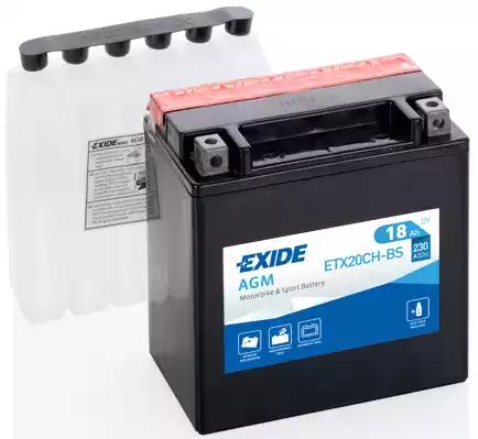 Стартерна акумуляторна батарея | Стартерна акумуляторна батарея EXIDE ETX20CH-BS - Фото #1