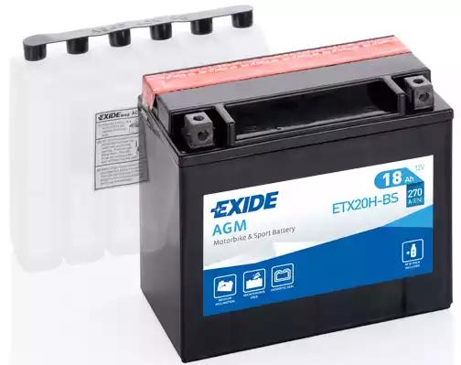 Стартерна акумуляторна батарея | Стартерна акумуляторна батарея EXIDE ETX20H-BS - Фото #1