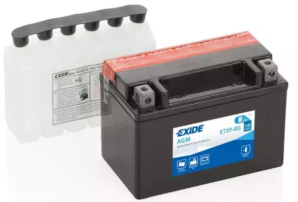 Стартерна акумуляторна батарея | Стартерна акумуляторна батарея EXIDE ETX9-BS - Фото #1