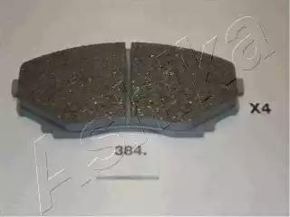 Комплект тормозных колодок, дисковый тормоз ASHIKA 50-03-384 - Фото #1