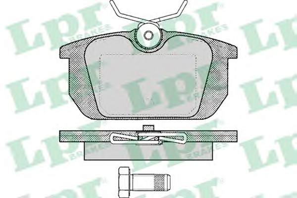 Комплект тормозных колодок, дисковый тормоз LPR 05P101 - Фото #1