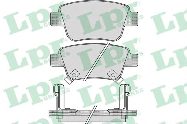 Комплект тормозных колодок, дисковый тормоз LPR 05P1113 - Фото #1