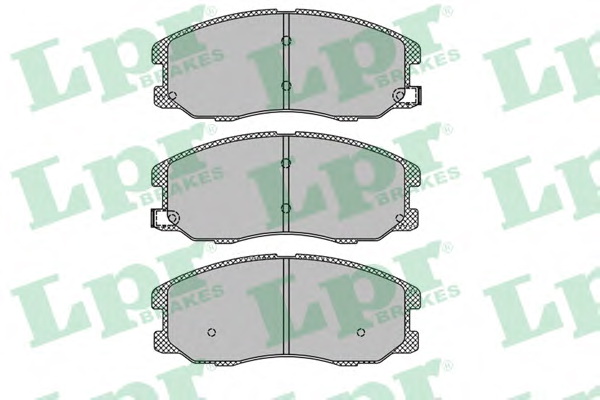 Комплект тормозных колодок, дисковый тормоз LPR 05P1322 - Фото #1
