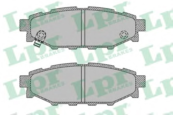 Комплект тормозных колодок, дисковый тормоз LPR 05P1408 - Фото #1