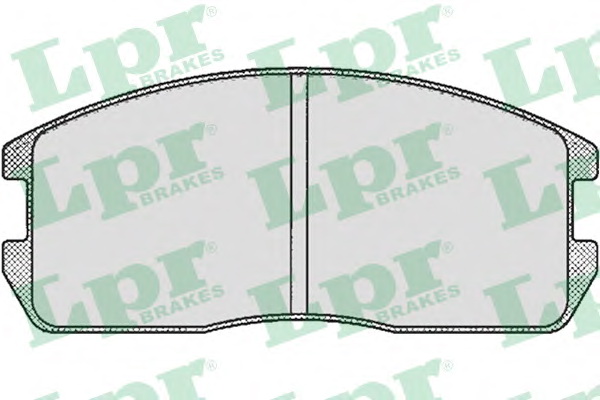 Комплект тормозных колодок, дисковый тормоз LPR 05P265 - Фото #1