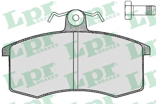 Комплект тормозных колодок, дисковый тормоз LPR 05P288 - Фото #1
