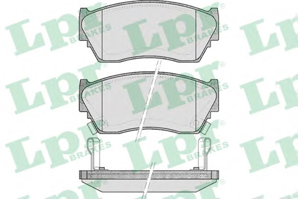 Комплект тормозных колодок, дисковый тормоз LPR 05P520 - Фото #1