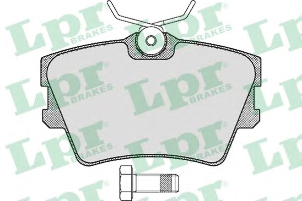 Комплект тормозных колодок, дисковый тормоз LPR 05P616 - Фото #1