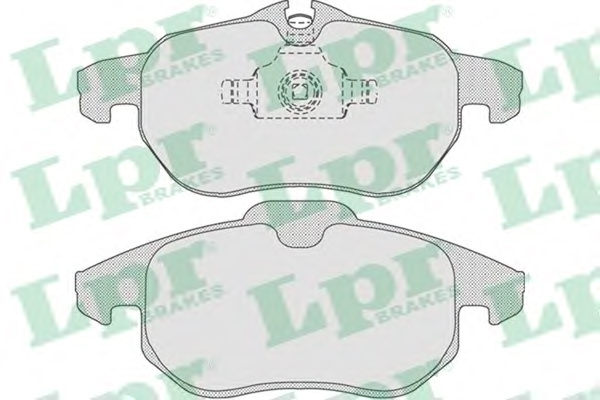 Комплект тормозных колодок, дисковый тормоз LPR 05P814 - Фото #1