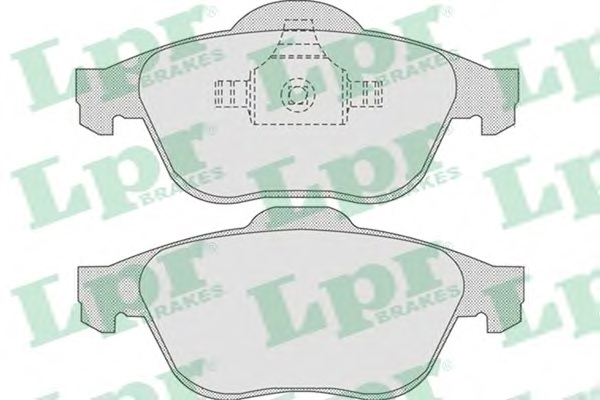 Комплект тормозных колодок, дисковый тормоз LPR 05P864 - Фото #1