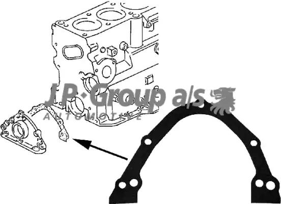 Прокладка, кришка картера (блок-картер двигуна) JP GROUP 1119100300 - Фото #1