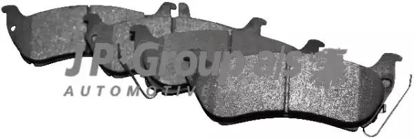 Комплект тормозных колодок, дисковый тормоз JP GROUP 1363701110 - Фото #1