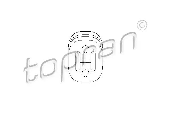 Кронштейн, глушитель TOPRAN 109 063 - Фото #1