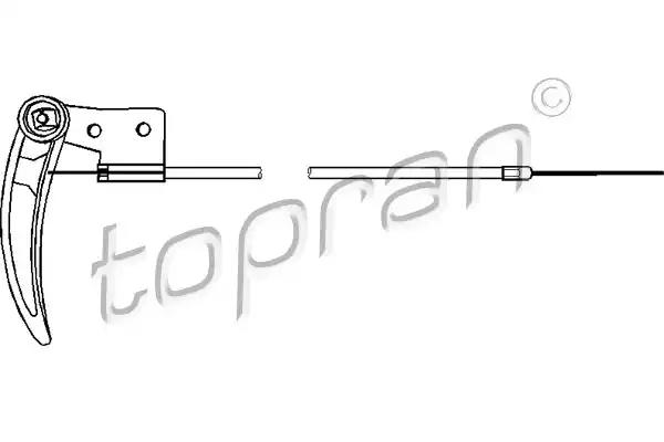 Тросик замка капота TOPRAN 104 170 - Фото #1