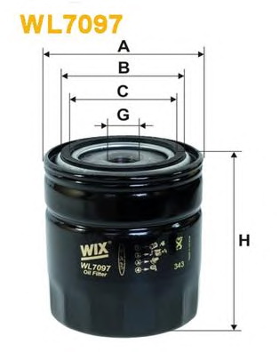 Масляный фильтр WIX FILTERS WL7097 - Фото #1