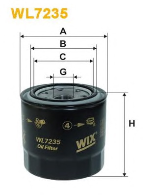 Масляный фильтр WIX FILTERS WL7235 - Фото #1