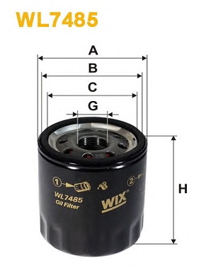 Масляный фильтр WIX FILTERS WL7485 - Фото #1