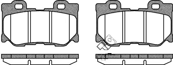Комплект тормозных колодок, дисковый тормоз WOKING P12653.01 - Фото #1