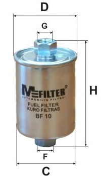 Паливний фільтр MFILTER BF 10 - Фото #1