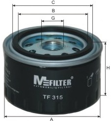Масляний фільтр MFILTER TF 315 - Фото #1