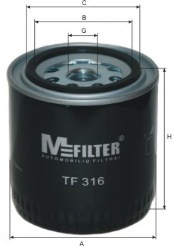 Масляный фильтр MFILTER TF 316 - Фото #1