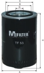 Фильтр масляный TF53 (M-Filter) MFILTER TF 53 - Фото #1