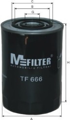 Фільтр масляний TF666 (M-Filter) MFILTER TF 666 - Фото #1