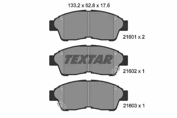 Гальмівні колодки дискові TEXTAR 2160101 - Фото #1
