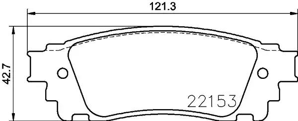 Комплект тормозных колодок, дисковый тормоз TEXTAR 2215301 - Фото #1