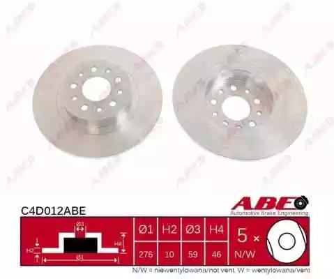 Тормозной диск ABE C4D012ABE - Фото #1