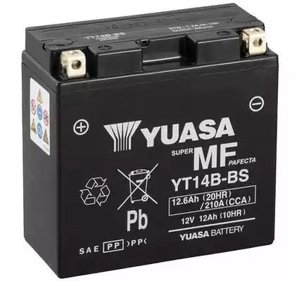 Батарея аккумуляторная Yuasa 12В 12Ач 190A(EN) L+ YUASA YT14B-BS - Фото #1