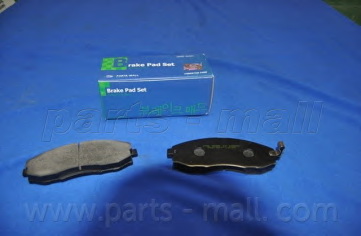 Комплект гальмівних колодок, дискове гальмо PARTS-MALL PKA-007 - Фото #2