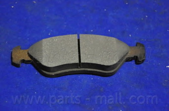 Комплект тормозных колодок, дисковый тормоз PARTS-MALL PKB-007 - Фото #1