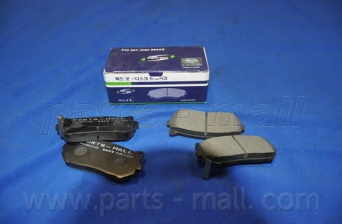 Комплект тормозных колодок, дисковый тормоз PARTS-MALL PKB-008 - Фото #2