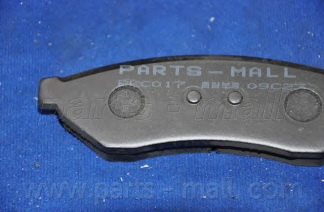 Комплект тормозных колодок, дисковый тормоз PARTS-MALL PKC-017 - Фото #3