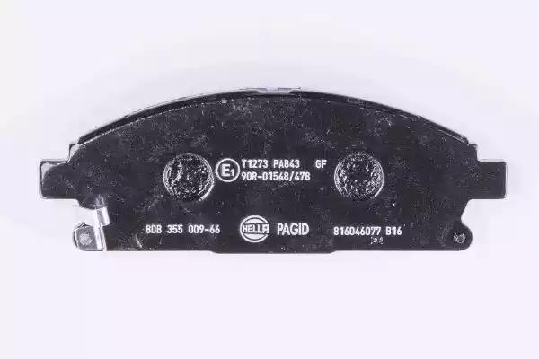 Комплект гальмівних колодок, дискове гальмо HELLA PAGID 8DB 355 009-661 - Фото #2