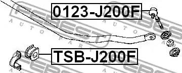 Тяга / стойка, стабилизатор FEBEST 0123-J200F - Фото #1
