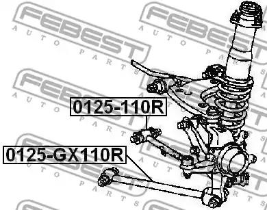 Рычаг независимой подвески колеса, подвеска колеса FEBEST 0125-GX110R - Фото #1