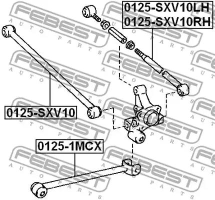 Рычаг независимой подвески колеса, подвеска колеса FEBEST 0125-SXV10 - Фото #1
