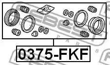 Ремонтний комплект супорта FEBEST 0375-FKF - Фото #1