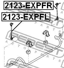 Тяга / стойка, стабилизатор FEBEST 2123-EXPFL - Фото #1