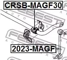 Втулка стабілізатора FEBEST CRSB-MAGF30 - Фото #1