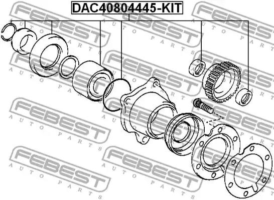 Комплект подшипника ступицы колеса FEBEST DAC40804445-KIT - Фото #1