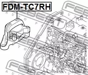 Опора двигуна / КПП FEBEST FDM-TC7RH - Фото #1